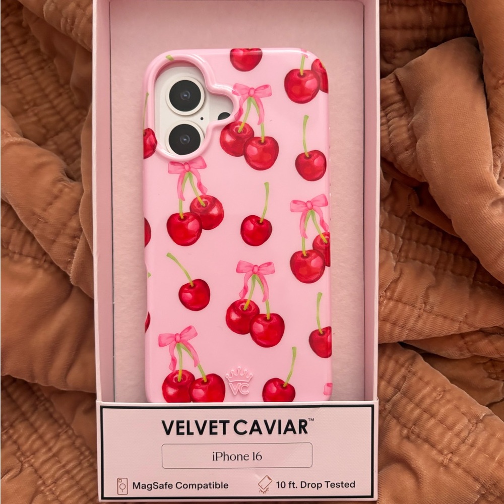 Velvet Caviar Cherry Blossom iPhone 16 Case